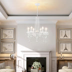 Crystal Chandeliers Ceiling Light 6 Lights Modern Living