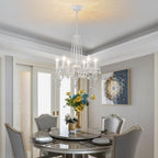Crystal Chandeliers Ceiling Light 6 Lights Modern Living