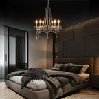 Crystal Chandeliers Ceiling Light 6 Lights Modern Living