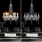 Crystal Chandeliers Ceiling Light 6 Lights Modern Living