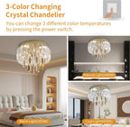 Crystal Chandeliers Ceiling Light for Living Dressing Room