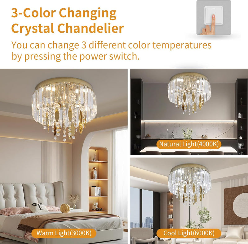 Crystal Chandeliers Ceiling Light for Living Dressing Room