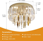 Crystal Chandeliers Ceiling Light for Living Dressing Room