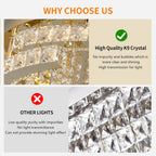 Crystal Chandeliers Ceiling Light for Living Dressing Room