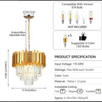 Crystal Chandeliers Ceiling Modern Chandelier