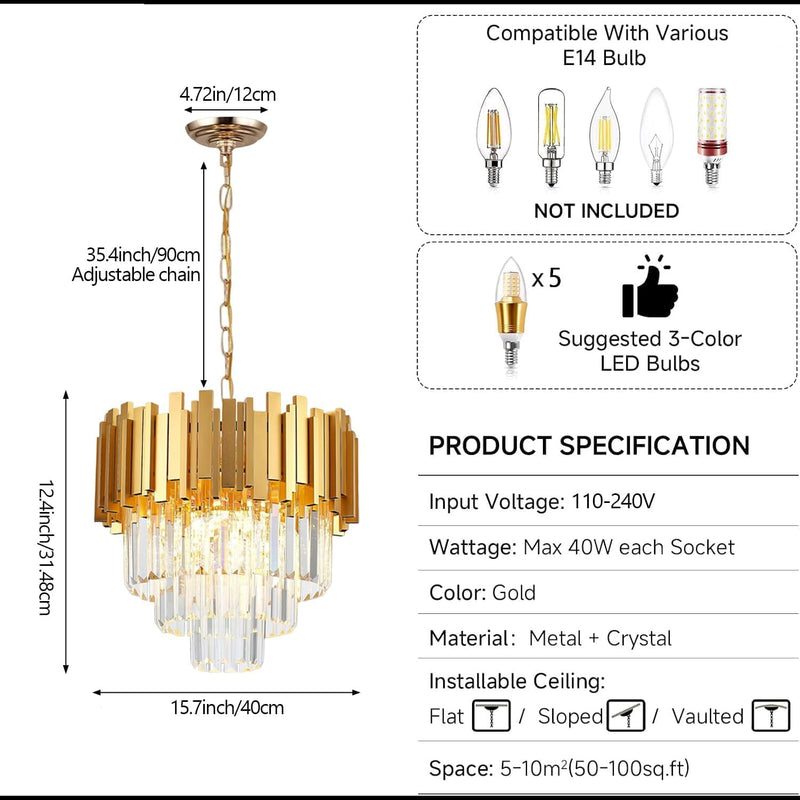 Crystal Chandeliers Ceiling Modern Chandelier