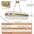 Crystal Chandeliers Flush Mount Ceiling Light Fixture Round