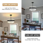 Crystal Chandeliers Flush Mount Ceiling Light Fixture Round