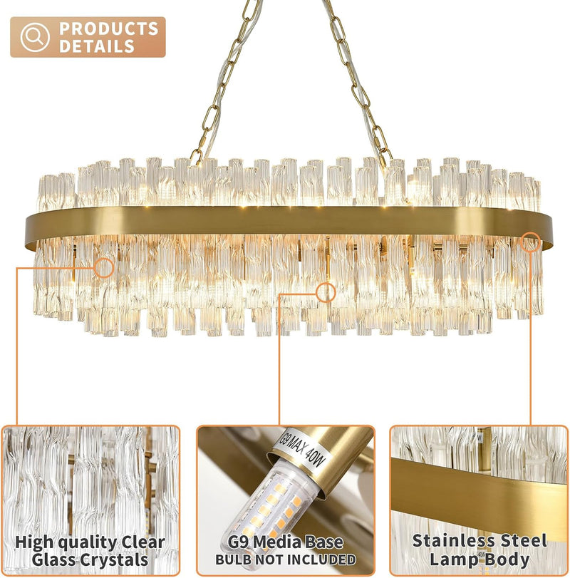 Crystal Chandeliers Flush Mount Ceiling Light Fixture Round