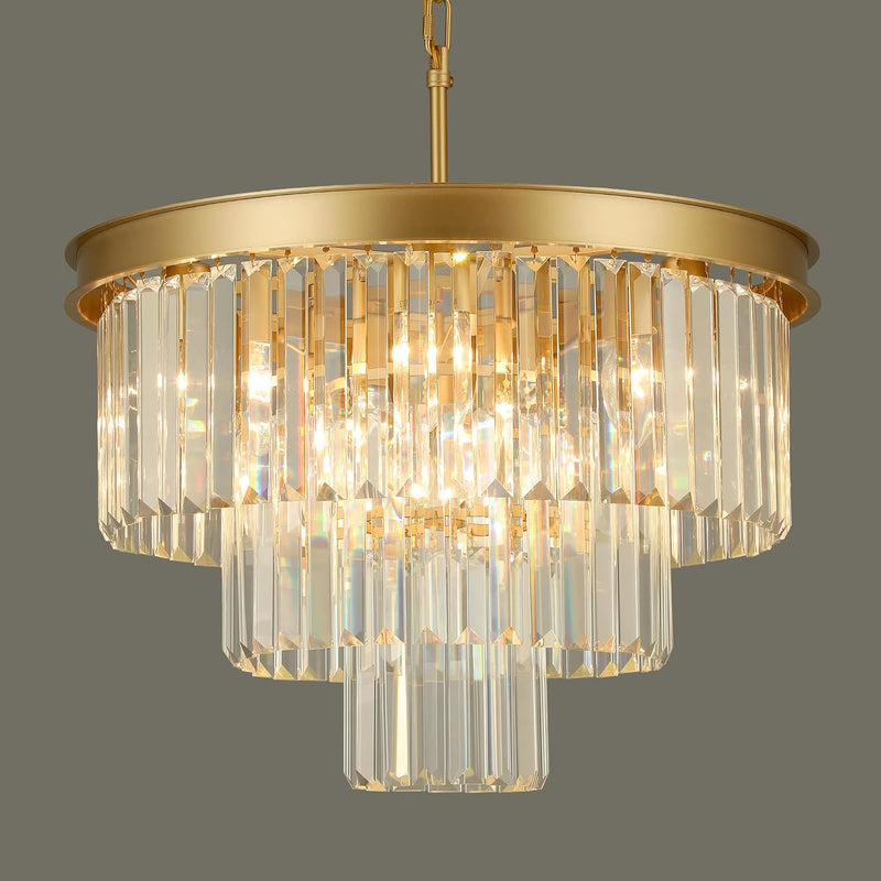 Crystal Chandeliers for Dining Room 9-Lights D20 Inch