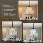 Crystal Chandeliers for Dining Room Modern Pendant Lighting