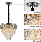 Crystal Chandeliers for Dining Room Modern Pendant Lighting