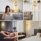 Crystal Floor Lamp Elegant Standing Modern Lamps
