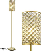 Crystal Floor Lamp Elegant Standing Modern Lamps