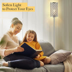Crystal Floor Lamp Elegant Standing Modern Lamps