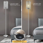 Crystal Floor Lamp Elegant Standing Modern Lamps