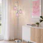 Crystal Floor Lamps 3-Light Standing Lamp for Living