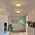 Crystal LED Ceiling Light Fixture 11.8" Flush Mount