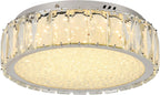 Crystal LED Ceiling Light Fixture 11.8" Flush Mount