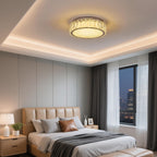 Crystal LED Ceiling Light Fixture 11.8" Flush Mount