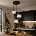 Crystal LED Ceiling Light Modern Chandelier Pendant Flush