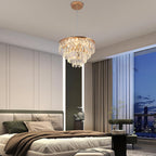 Crystal LED Ceiling Light Modern Chandelier Pendant Flush