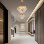Crystal LED Ceiling Light Modern Chandelier Pendant Flush