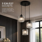 Crystal LED Ceiling Light Modern Chandelier Pendant Flush