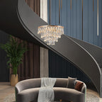 Crystal LED Ceiling Light Modern Chandelier Pendant Flush