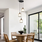Crystal Pendant Ceiling 3 Light Chrome Kitchen Island