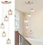 Crystal Pendant Ceiling 3 Light Chrome Kitchen Island