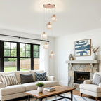 Crystal Pendant Ceiling 3 Light Chrome Kitchen Island