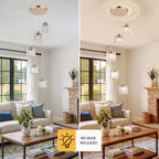 Crystal Pendant Ceiling 3 Light Chrome Kitchen Island