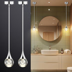 Crystal Pendant Light Elegant LED Chandeliers Ceiling Fixture