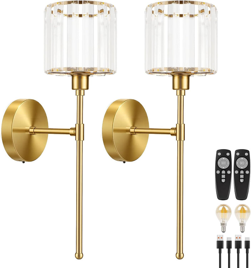 Crystal Rechargeable Wall Lights