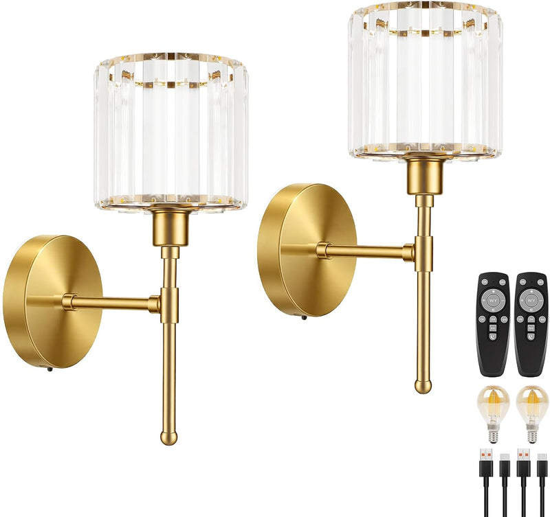 Crystal Rechargeable Wall Lights