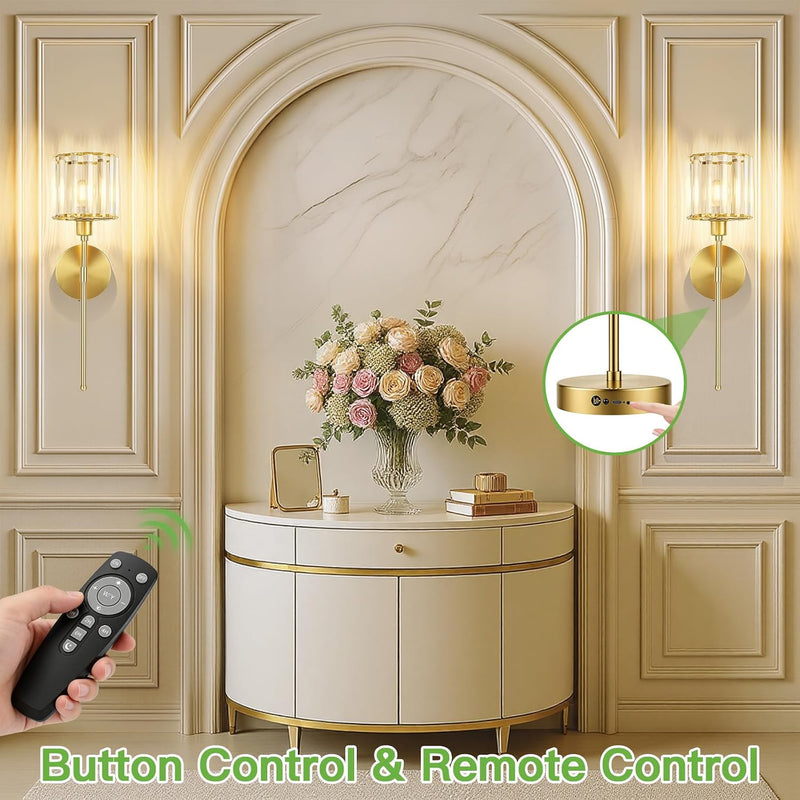 Crystal Rechargeable Wall Lights