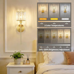 Crystal Rechargeable Wall Lights