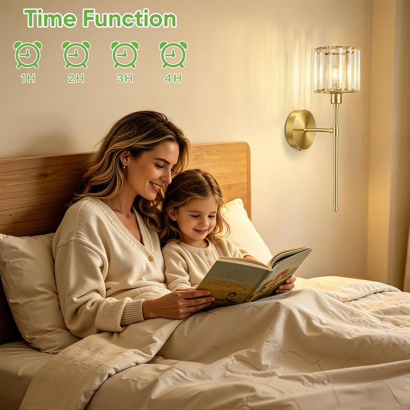 Crystal Rechargeable Wall Lights
