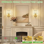 Crystal Rechargeable Wall Lights