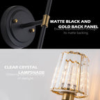 Crystal Rechargeable Wall Sconce Set of Two Battery
