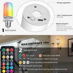 Crystal Rechargeable Wall Sconce Set of Two Battery