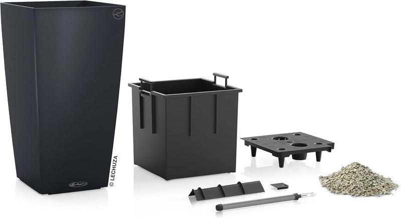 Cubico Colour 40 Self Watering Planter Large Garden (1 Pack)