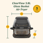 Cuisinart 8.5L Clearview 8-In-1 Glass Window Air Fryer
