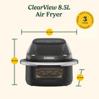 Cuisinart 8.5L Clearview 8-In-1 Glass Window Air Fryer