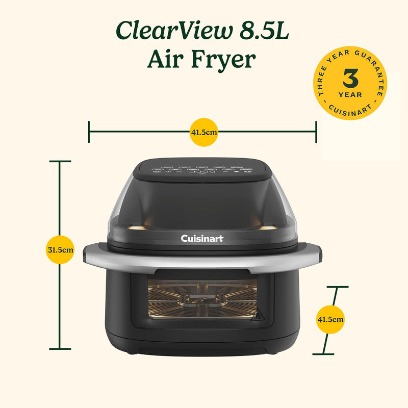 Cuisinart 8.5L Clearview 8-In-1 Glass Window Air Fryer