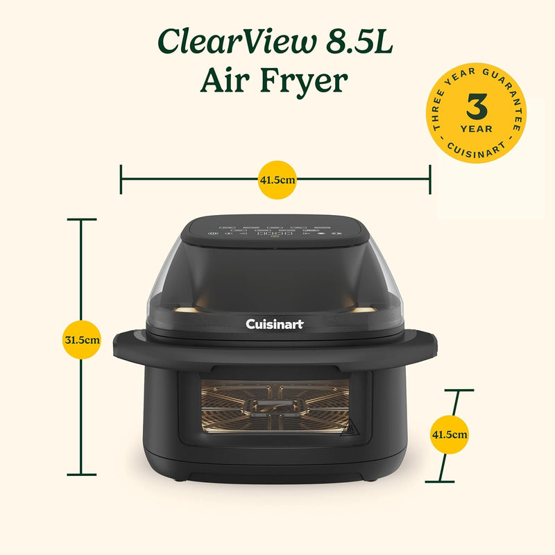 Cuisinart 8.5L Clearview 8-In-1 Glass Window Air Fryer