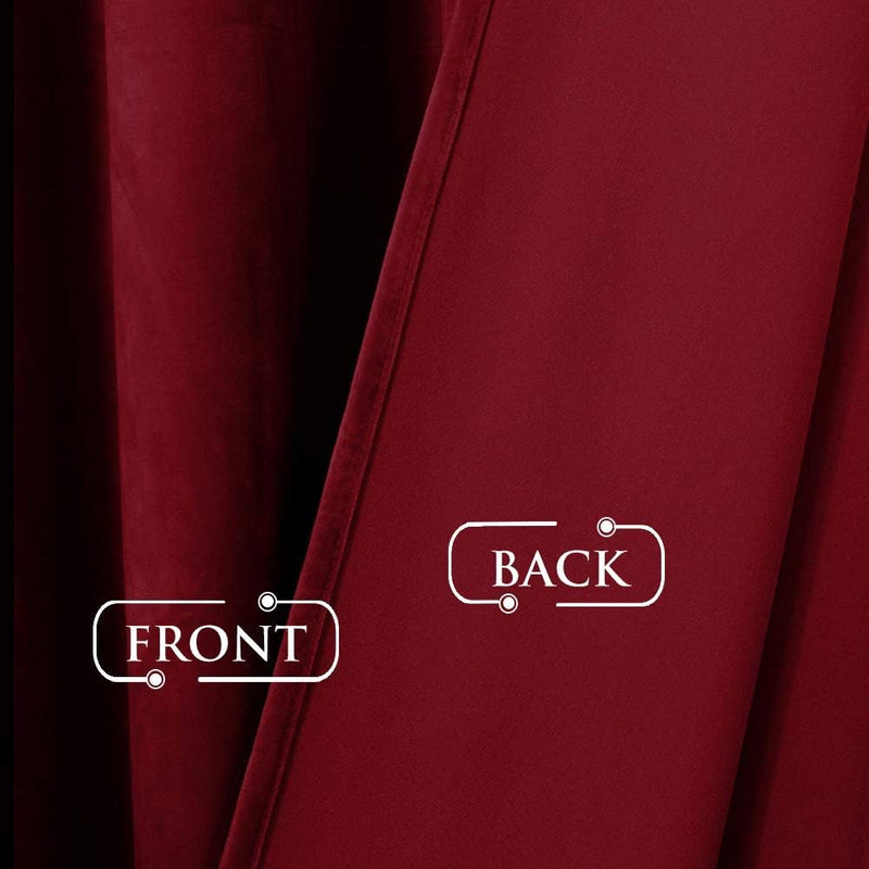 Curtains Velvet Drapes Extra Long Bedroom Room Darkening