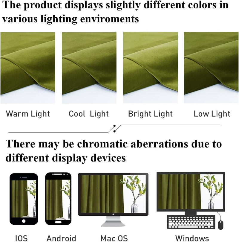Curtains Velvet Drapes Extra Long Bedroom Room Darkening