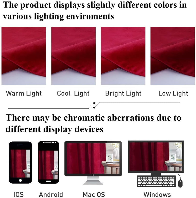 Curtains Velvet Drapes Extra Long Bedroom Room Darkening
